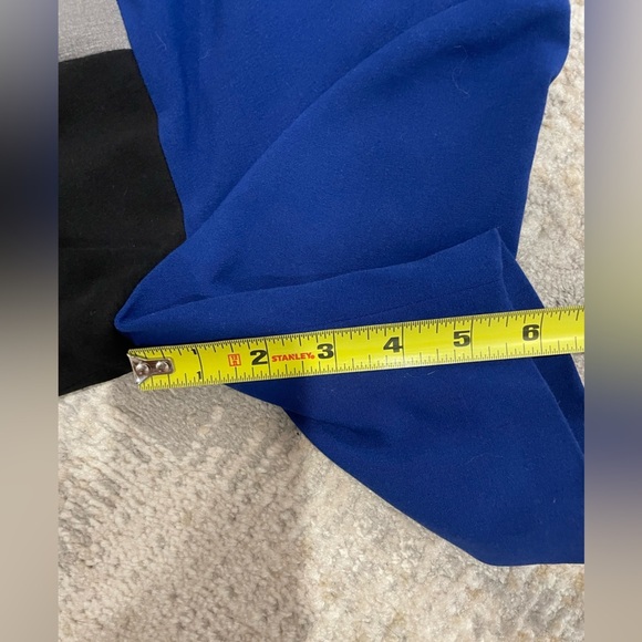 Tahari Arthur S Levine Color Block Sheath Dress Black Blue & Gray Size 6 Career - Picture 9 of 9